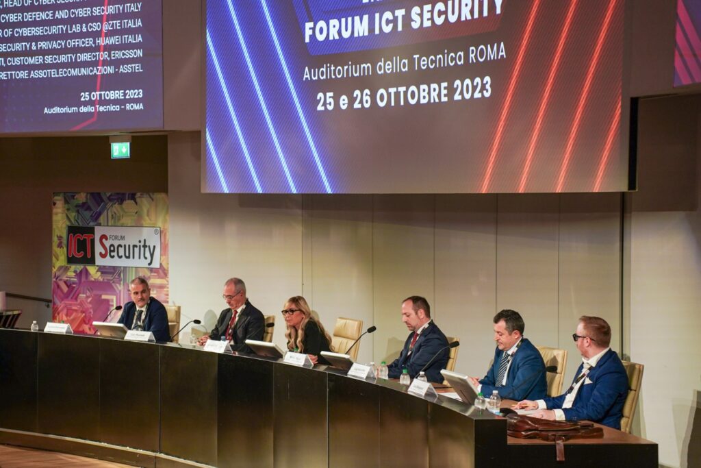 Forum ICT Security: Un evento di eccellenza con esperti del settore che esplorano il futuro della sicurezza informatica, evidenziando l'importanza di una sicurezza coesa e innovativa. La Tavola Rotonda 'Telco security e innovazione tecnologica, soluzioni di cybersecurity per i nuovi rischi' moderata da Laura Di Raimondo di Asstel ha visto i CISO delle principali aziende TLC analizzare le nuove minacce cyber e anticipare le tendenze future: MATTEO MACINA, Director, Head of Cyber Security presso TIM SpA; LUIGI IACCARINO, Head of Vodafone Global Cyber Defence and Cyber Security Italy; LUCA BONGIORNI, Director of Cybersecurity Lab & CSO @ZTE Italia; LUCA PICCINELLI, Chief Cyber Security & Privacy Officer, Huawei Italia; LUCIANO CIOCCOLANTI, Customer Security Director, Ericsson