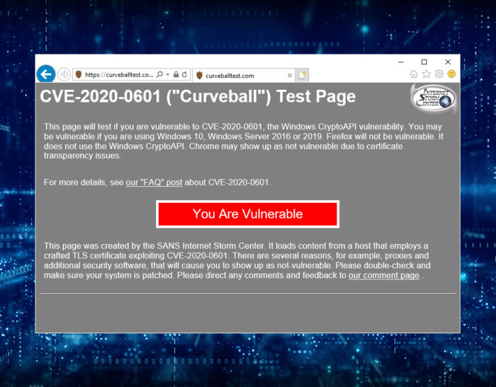 CURVEBALL, la vulnerabilità in Microsoft CryptoAPI