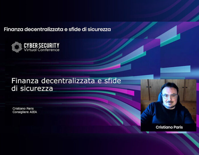 Replay “Finanza decentralizzata e sfide di sicurezza” di Cristiano Paris