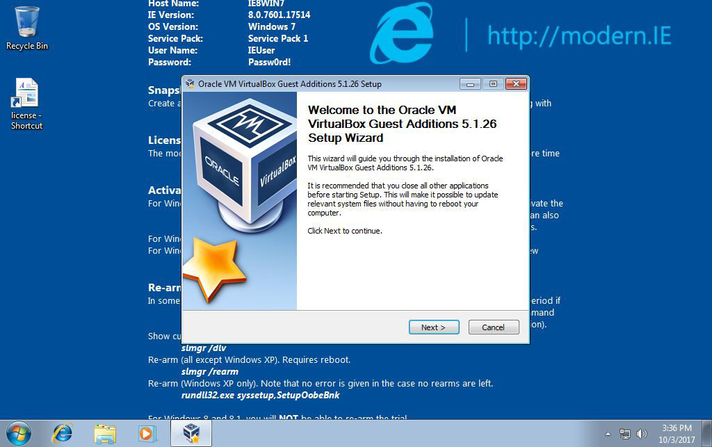 Configurazione della macchina virtuale Windows per il laboratorio di sicurezza