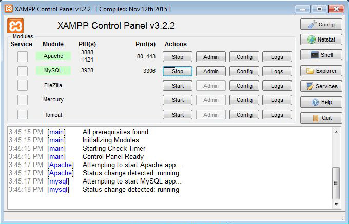 Uso di XAMPP per configurare server web vulnerabile in pentesting lab