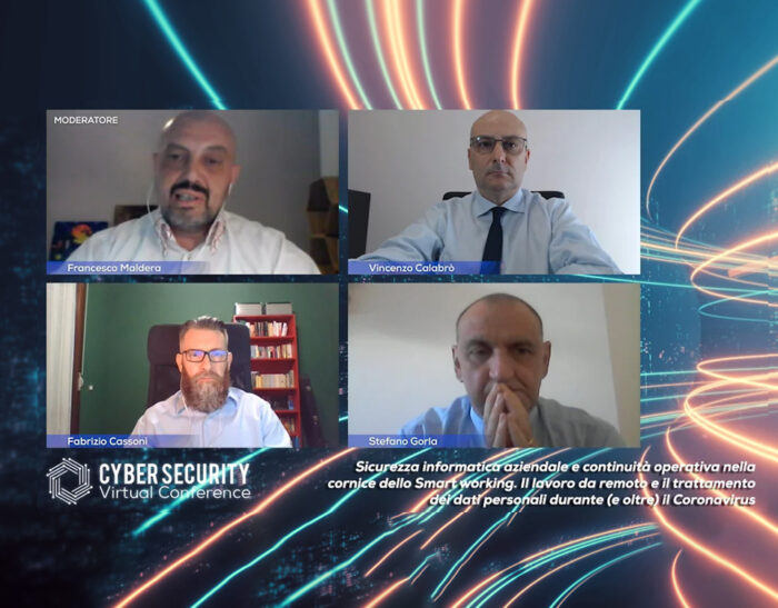 Sicurezza informatica aziendale e continuità operativa nella cornice dello Smart working –  Cyber Security Virtual Conference 2020