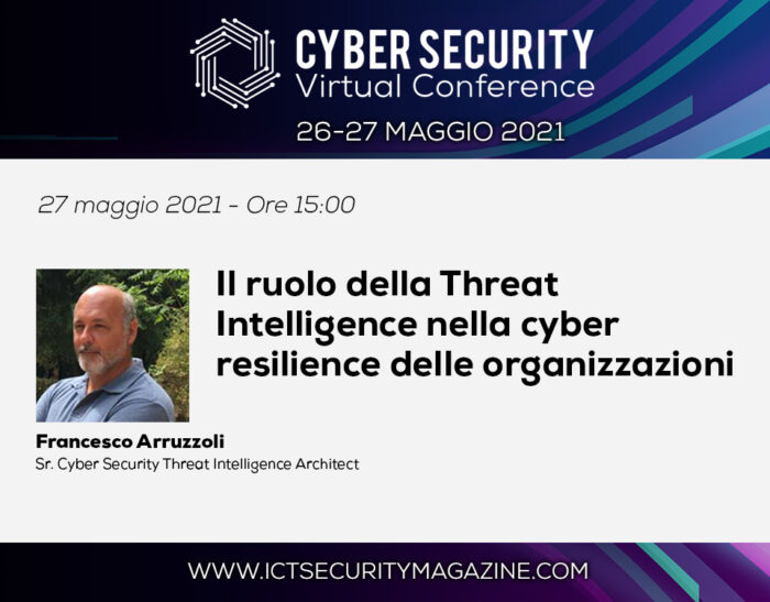 Il ruolo della Threat Intelligence nella cyber resilience delle organizzazioni – Cyber Security Virtual Conference 2021