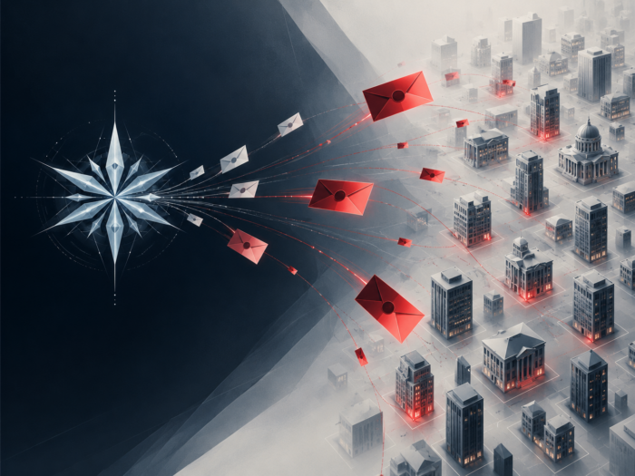 immagine che descrive le campagne condotte tra gennaio e agosto da Star Blizzard, attore russo che otto agenzie di cinque paesi ritengono subordinato al Centro 18 dell'FSB. L'attività ha interessato oltre 100 organizzazioni, in prevalenza negli Stati Uniti e nel Regno Unito, con almeno 13 campagne di phishing su larga scala oltre al consueto spear phishing mirato.