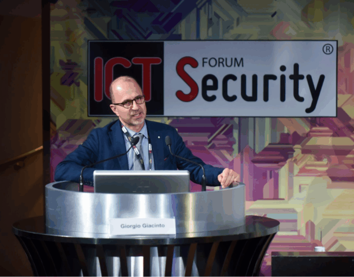Il Professor Giorgio Giacinto al 23° Forum ICT Security parla di machine learning per individuare componenti malevoli nelle applicazioni Android