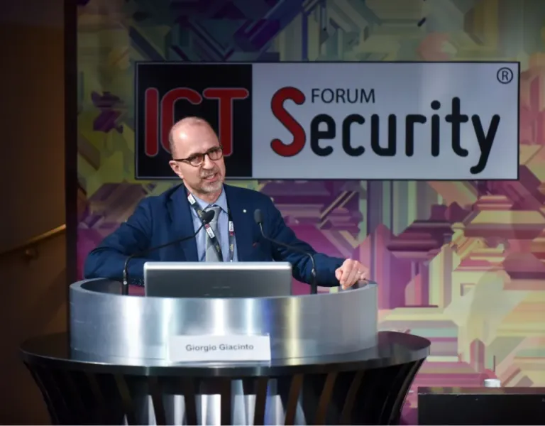 Il Professor Giorgio Giacinto al 23° Forum ICT Security parla di machine learning per individuare componenti malevoli nelle applicazioni Android