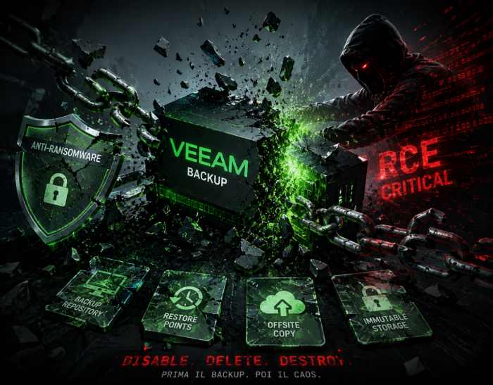 Vulnerabilità Veeam Backup una RCE critica espone l'ultima linea anti-ransomware