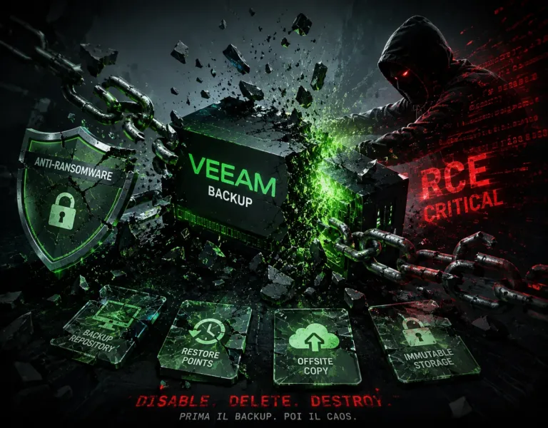 Vulnerabilità Veeam Backup una RCE critica espone l'ultima linea anti-ransomware