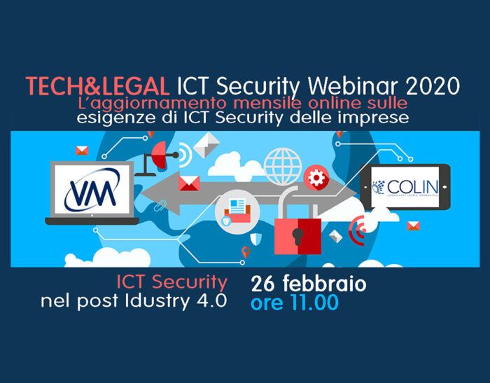 Invito al Webinar VM Sistemi “ICT Security nel post Industry 4.0” – 26 febbraio 2020