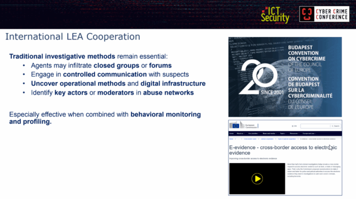 International LEA Cooperation - L'impatto della Crittografia End-to-End (E2EE) sulle Indagini Criminali Contemporanee. Cybercrime Conference, Luca Cadonici