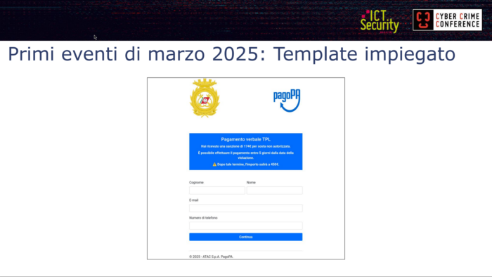 Mirko Caruso, Cyber Crime Conference pago pa 6.000 campagne phishing contro lo Stato cosa abbiamo imparato