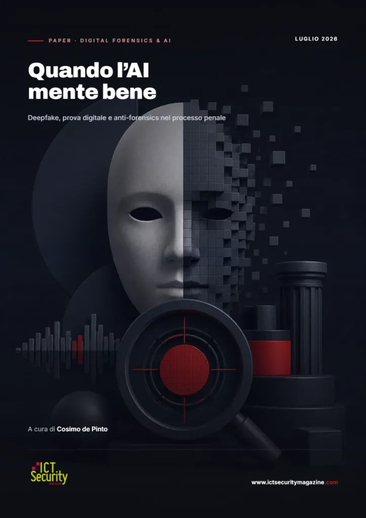 Copertina del whitepaper Quando l’AI mente bene: deepfake, prova digitale e anti-forensics nel processo penale