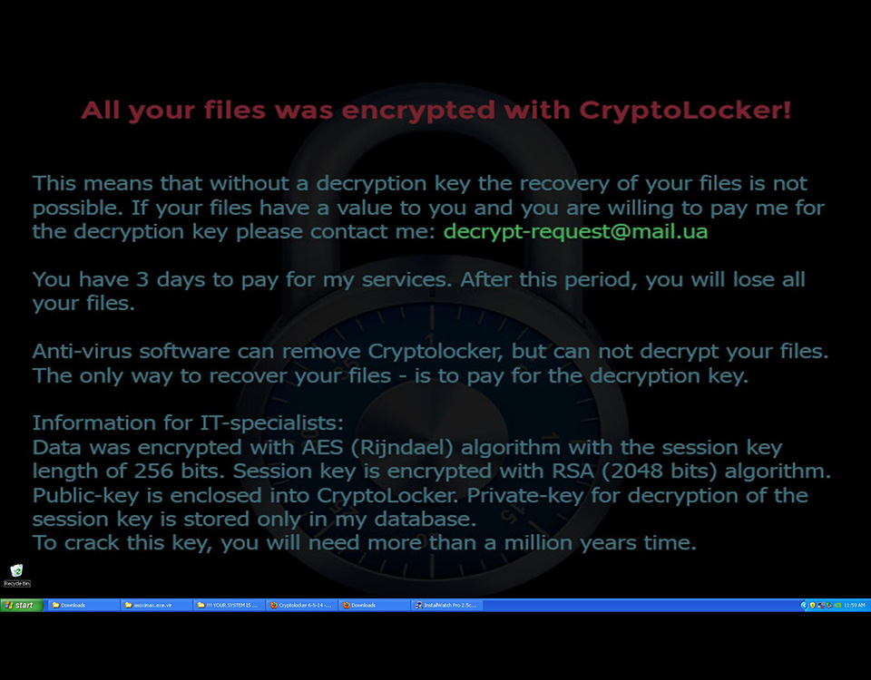 Infografica sulle misure preventive contro gli attacchi cryptolocker: backup, utenti limitati, accesso controllato al cloud