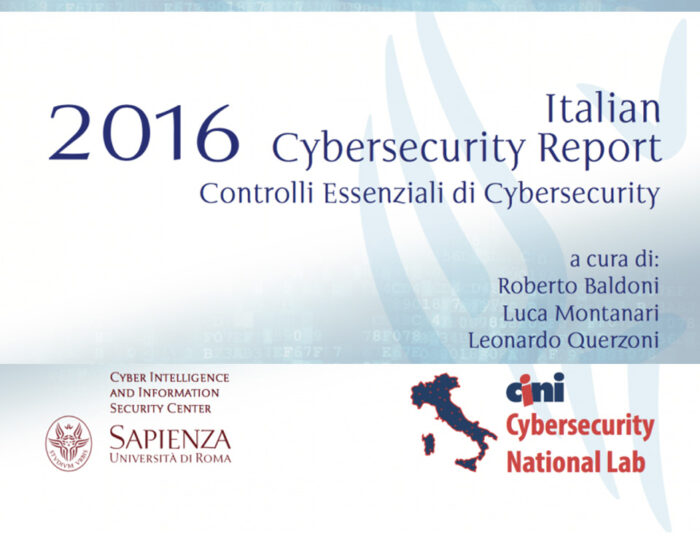 Italian Cybersecurity Report 2016