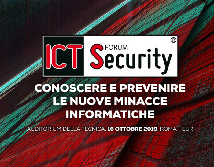 Il prossimo 16 Ottobre appuntamento alla 20a edizione del Forum ICT Security