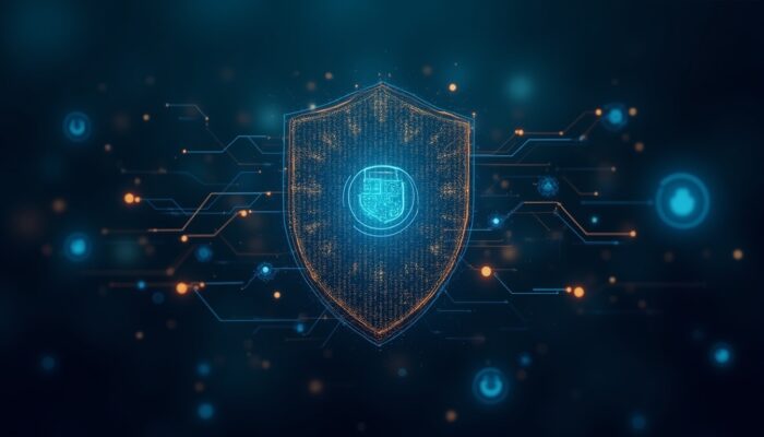 GDPR e i framework normativi globali per la protezione dei dati, con simboli di privacy digitale, sicurezza informatica e controllo dei dati personali