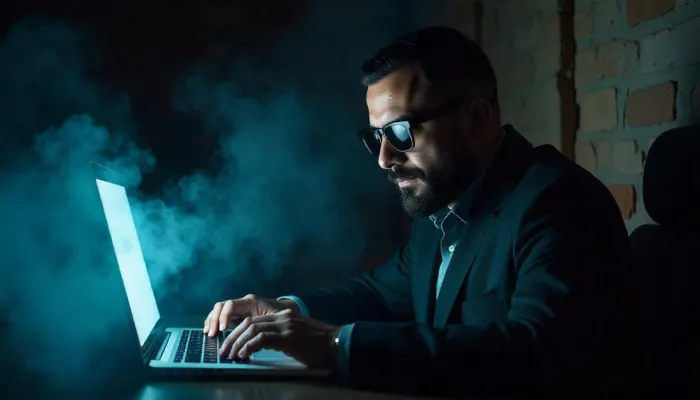 Negoziatori ransomware professionali in azione durante trattative con cybercriminali attraverso canali dark web e cryptocurrency