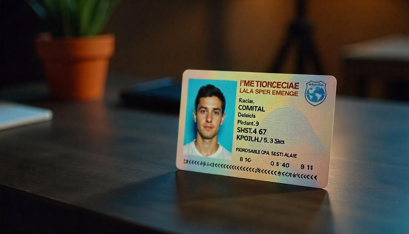 Rappresentazione visiva di documenti falsi creati con AI e deepfake in ambito finanziario.