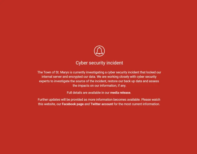St Mary, cittadina dell'Ontario colpita da attacco ransomware LockBit. Server bloccati e dati criptati, richiesta di riscatto dal gruppo di hacker LockBit. Analisi della violazione della sicurezza e impatti sull'infrastruttura cittadina, con servizi critici non compromessi.