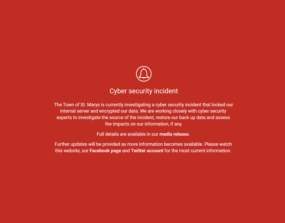 St Mary, cittadina dell'Ontario colpita da attacco ransomware LockBit. Server bloccati e dati criptati, richiesta di riscatto dal gruppo di hacker LockBit. Analisi della violazione della sicurezza e impatti sull'infrastruttura cittadina, con servizi critici non compromessi.