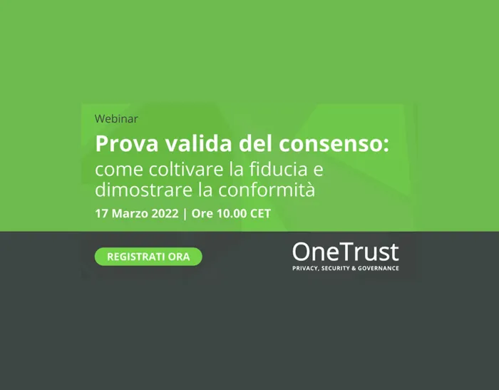 onetrust fiducia consenso