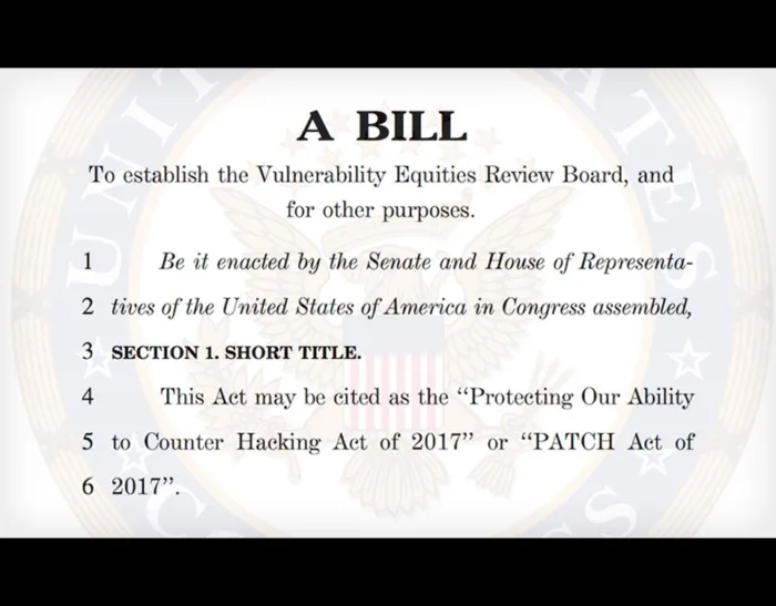 Il Cyber Arsenale dei "malware di stato" e il Protecting our Ability To Counter Hacking Act “PATCH Act”