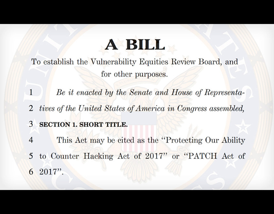 Il Cyber Arsenale dei "malware di stato" e il Protecting our Ability To Counter Hacking Act “PATCH Act”