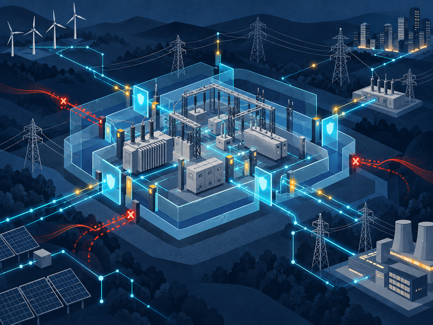 sottostazioni elettriche_Sottostazione protetta nella smart grid