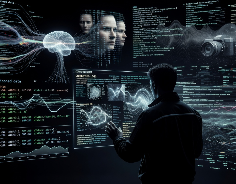tecniche anti-forensics: AI e manipolazione di prove digitali, tra data poisoning, deepfake e log alterati.