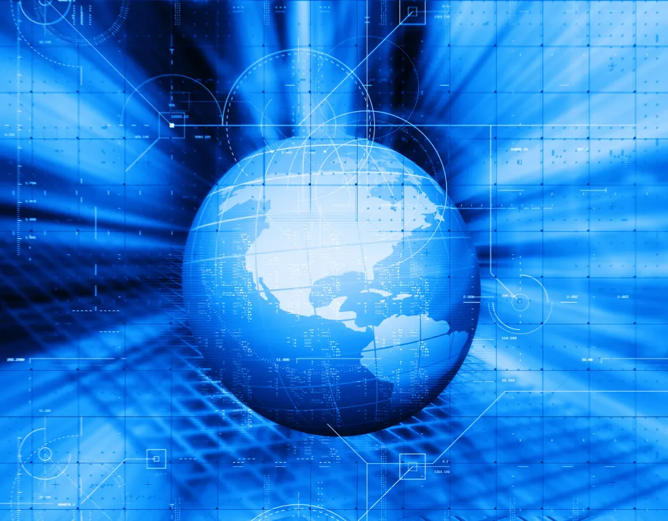 Mappa digitale che mostra le interconnessioni globali tra geopolitica e cybersecurity con highlighting delle principali minacce nation-state 2025
